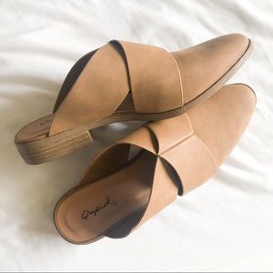 Brown Slip On Mules